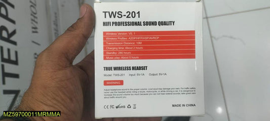 201Tws Earbuds black